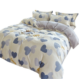 冬季加厚珊瑚绒被套单件牛奶绒被罩毛绒宿舍双面加绒1.5米单双人