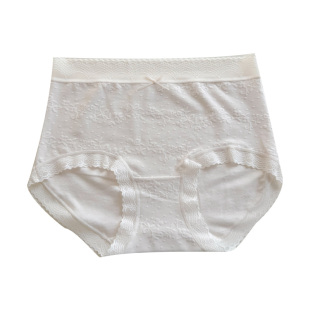 法式宫廷风提花莫代尔棉内裤女棉质亲肤包臀性感蕾丝边透气三角裤