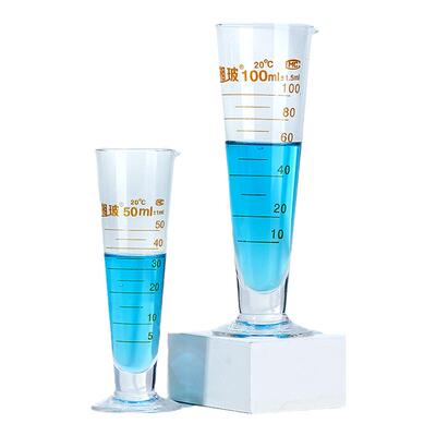 Labshark玻璃三角量杯大容量刻度