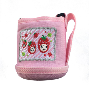 印象儿童保温杯杯套ZT45/ZS45 红粉蓝胖子450ML刺绣杯套卡通可爱