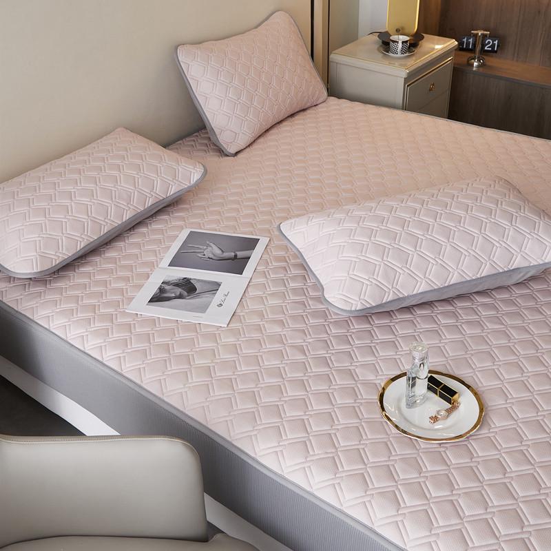 高端夏季乳胶凉席三件套可水洗空调席床笠款1.2m/1.5m1.8米2.0m床