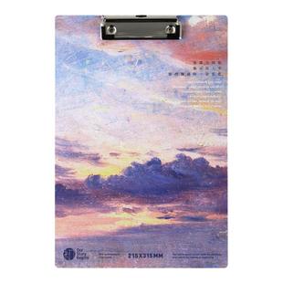 初品幻海航行A4夹板硬板木板夹网红文艺复古书写垫板学生彩色插画写字板文件夹画板试卷夹资料开学文具记录板