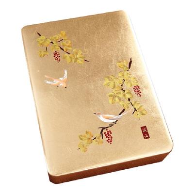 日本进口山中漆器金箔单层收纳盒