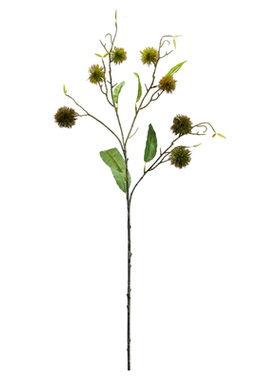 仿真板栗模型栗子浆果树枝花艺