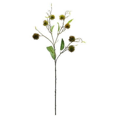 仿真板栗模型栗子浆果树枝花艺