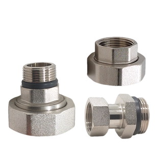 升级款镀镍全铜活接异径变径25-8水泵水表接头内外丝双内丝口配件