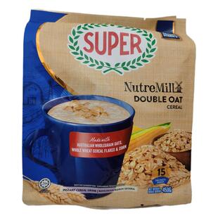 马来西亚进口燕麦片SUPER Cereal 四合一麦片原味麦片450克15包装