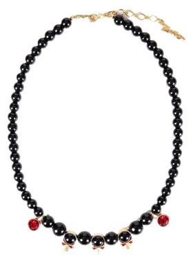 黑色新款可调节潮牌小众设计珍珠