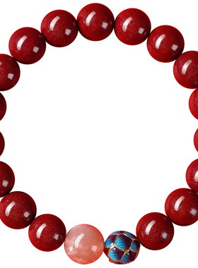 朱砂莲花手串正品官方原矿真品