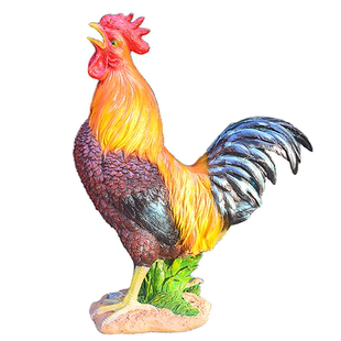 仿真公母鸡庭院盆栽装饰园艺摆设树脂工艺品农家乐户外幼儿园摆件