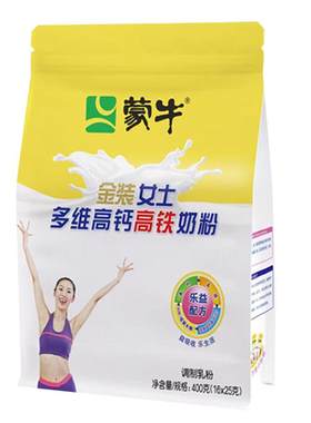 金袋女士蒙牛多维高钙高铁奶粉