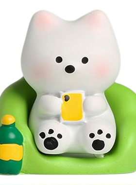 【快乐小狗】位稳定情OBJ绪神装器办公室饰治愈可爱桌面小工摆礼