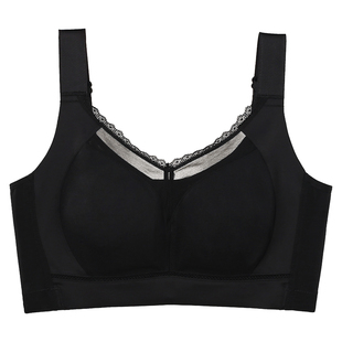 六排扣收副乳内衣女高侧比全包裹大胸显小防下垂调整型多排扣文胸