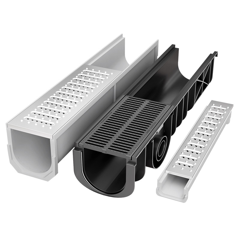SMC成品排水沟U型槽 商用厨房地沟槽 树脂耐腐蚀别墅自建房排水渠