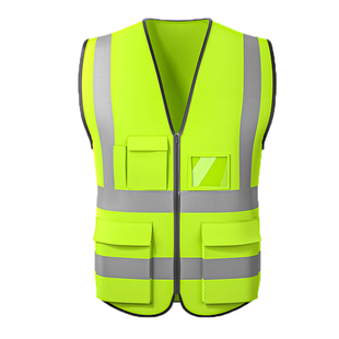 反光安全背心马甲透气网眼工地施工黄马甲新款大码定制logo印字男