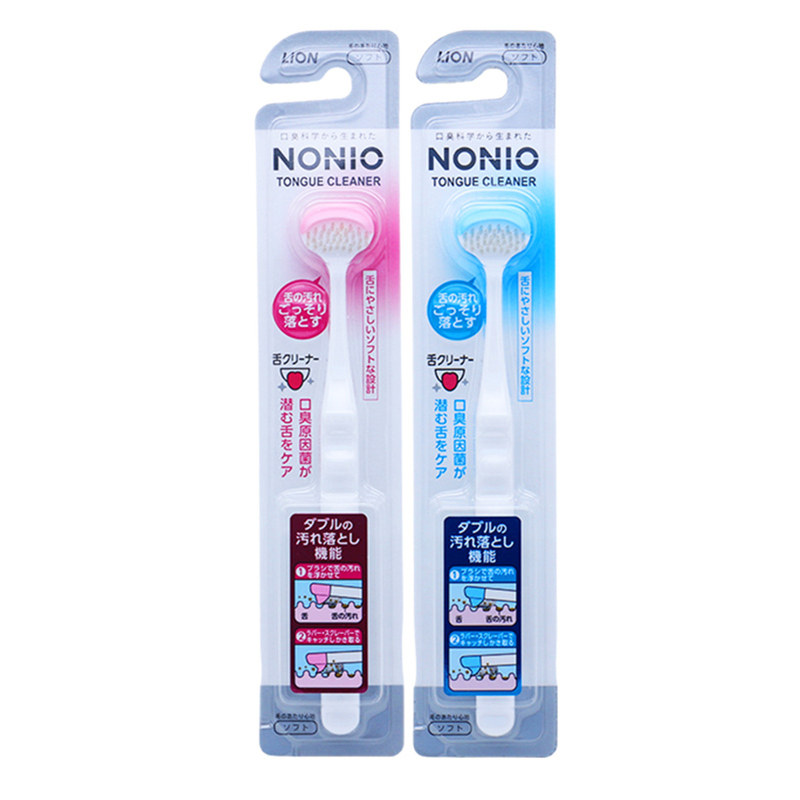 狮王nonio舌苔刷刮舌器软毛牙刷清爽干净防滑刷柄成人男女家庭装