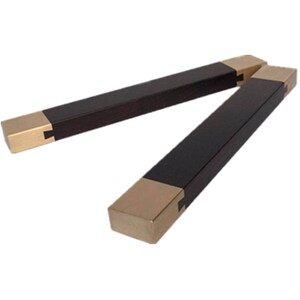 红木镇纸 黑檀木素面书镇镇尺 实木紫光檀铜镇纸压纸文房四宝书镇