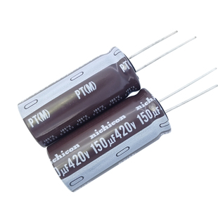 420v150uf 400V尼吉康PT直流滤波充电cpu铝电解电容器18*40长寿命