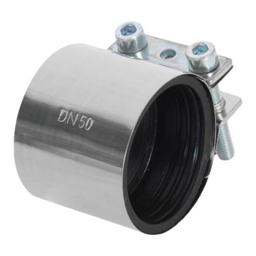 不锈钢强力管束C型卡箍抱箍管道柔性接口平板加宽喉箍紧固橡胶圈