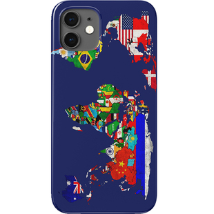 创意个性世界地图手机壳适用于iPhone14promax华为nova8苹果13小米12畅享20plus硬壳vivox80三星s10+/iqoo10
