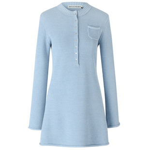 【摩尔蛋白纤维纱】IIIVIVINIKO春季新款复古气质小A针织连衣裙女