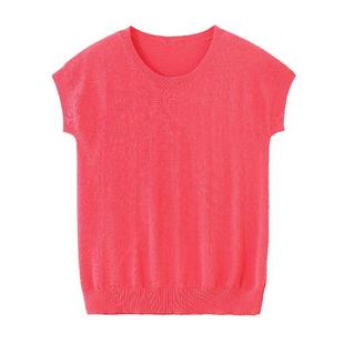 夏季薄款大码针织短袖纯棉胖妹妹女圆领短袖透气吸汗精梳棉T恤