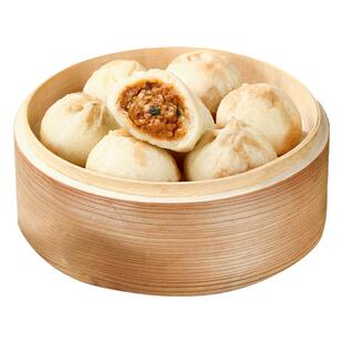 达人推荐同庆楼老字号黑猪肉老面小笼肉韭菜鸡蛋素包子到手80个