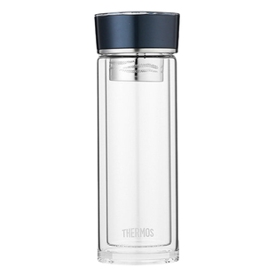 膳魔师透明玻璃杯双层隔热带茶漏过滤便携办公室泡茶杯水杯TCGE