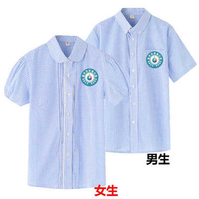 指定金华市李渔小学校服短袖衬衫