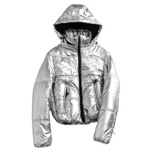 纯色加厚短款可拆卸连帽拉链外套冬季新款长袖百搭女棉衣棉服N329