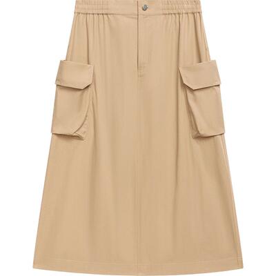 播卡其色工装半身裙女商场同款高腰百搭机能风户外裙子BDR1BD0326
