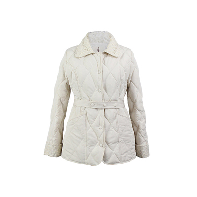 纻衣短款文艺复古收腰棉服