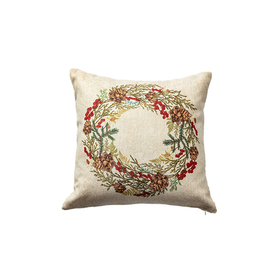 抱枕轻奢复古红色沙发新年礼物