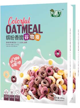 谷嘉力即食牛奶红枣燕麦片