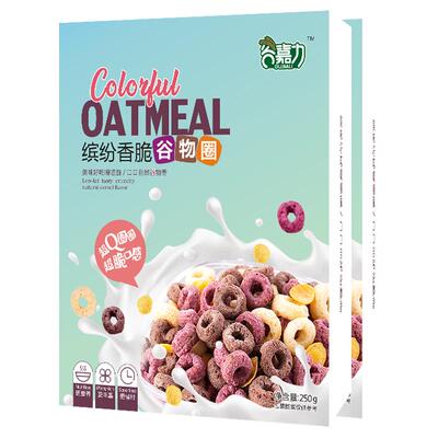 谷嘉力即食牛奶红枣燕麦片