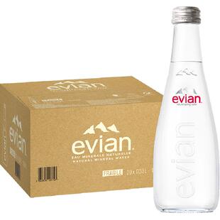 【进口】evian/依云法国高端纯净饮用矿泉水整箱玻璃瓶