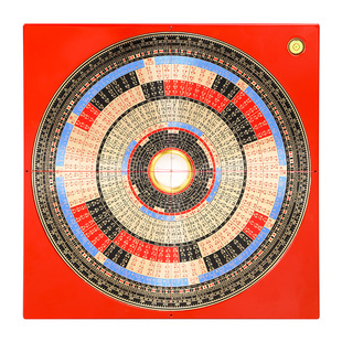 李居明2026吉祥物九运罗盘铜李氏三元罗经盘高精度玄空飞星盘摆件