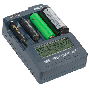 OPUS BT-C3100欧普电池充电器测内阻放电5号7号锂电池检测仪