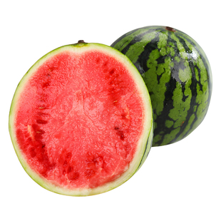 麒麟西瓜水果新鲜8424甘美4k西瓜无籽美都麒麟瓜一整个当季整箱