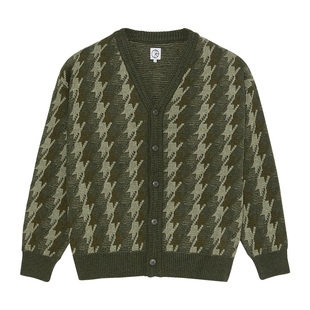 Polar Skate Co Houndstooth Louis Cardigan 格纹复古开衫毛衣男