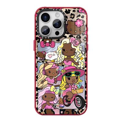 benefit潮酷豹纹KT猫女孩17适用于iphone16promax苹果15PRO晶盾磁吸手机壳13新款14套12冰川纹防摔彩色边框