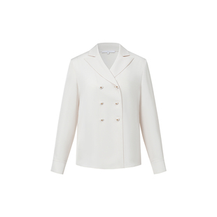 OBEG欧碧倩高级感法式小资衬衫女2026春新款气质通勤上衣50521513