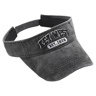 复古牛仔帽子跑步空顶帽男款遮阳防晒无顶鸭舌帽户外女夏季太阳帽