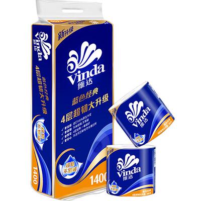 维达蓝色经典卫生纸