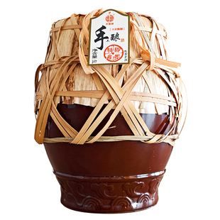 齐鲁即墨老酒黄酒山东特产十年窖藏陈酿黍米半甜型手工古法5L坛装