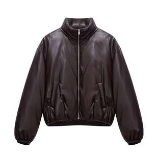 美特斯邦威羽绒服女冬季新款鸭绒简约短款黑夹克修身短款外套