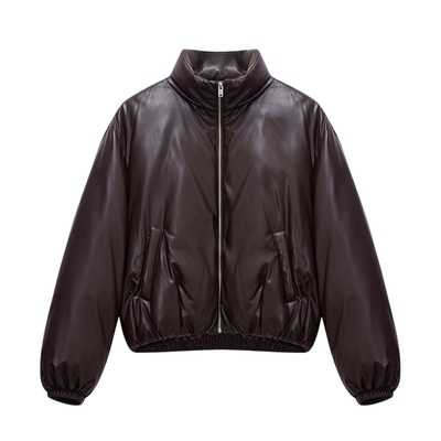 美特斯邦威截短鸭绒面包服