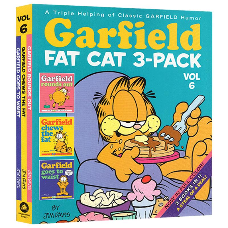 Garfield Fat Cat 3-Pack #6 加菲猫漫画 3本套装 6进口原版英文书籍