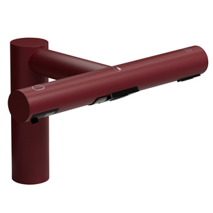 红色三合一台面泡沫皂液器感应水龙头干手机卫生间洗手烘干一体机