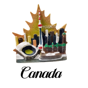 加拿大磁性贴多伦多城市建筑群冰箱贴创意立体浮雕装饰磁贴